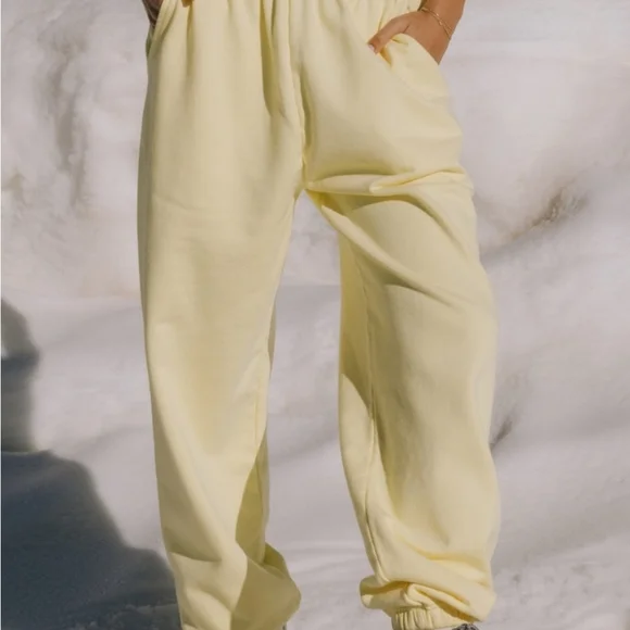 Daily Drills Monochrome Patch Lemonade Sweatpants Joggers XS/S - Picture 2 of 16